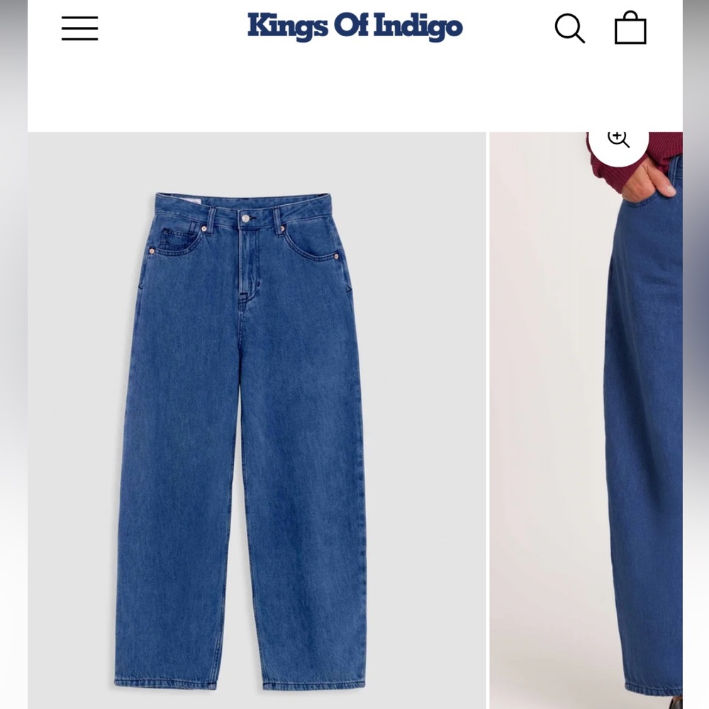 Classic Blue Women's Barrel Jeans